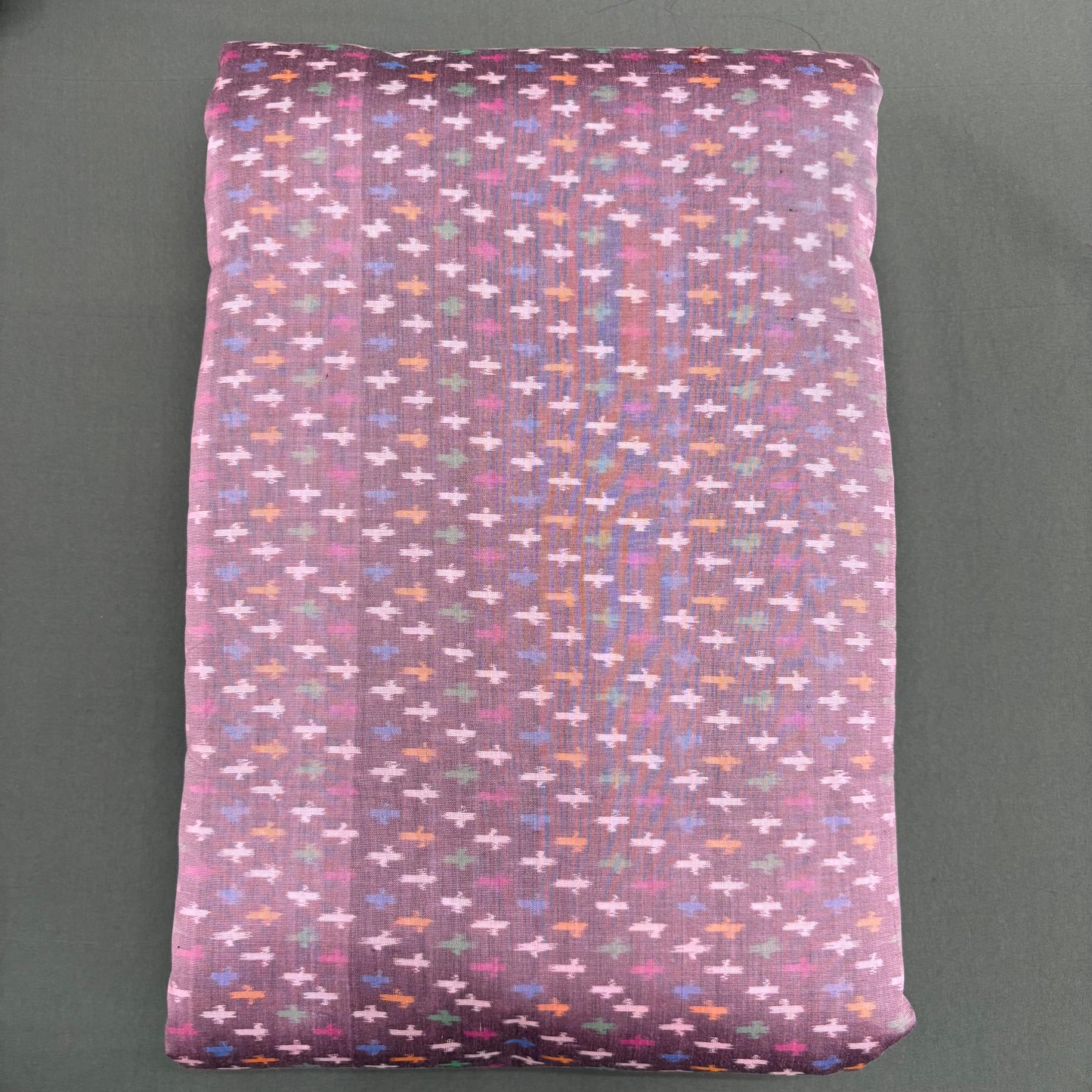 POCHAMPALLY IKKAT SICO PURPLE FABRIC - pochampallysarees.com