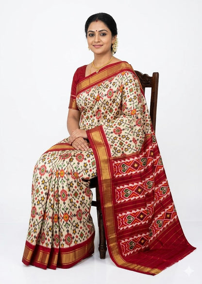 Authentic Pure Silk Patola Saree Original for Weddings | Shop Now