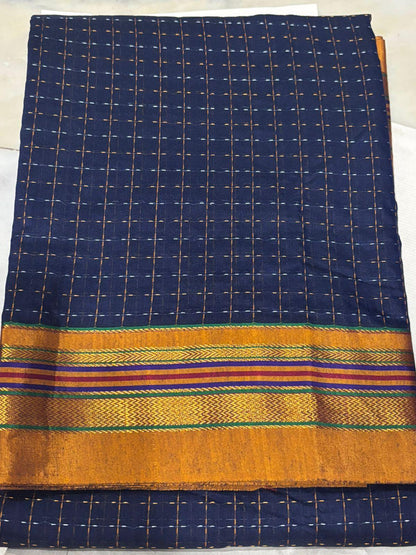MANGALAGIRI COTTON SAREE RUNNING BLOUSE - pochampallysarees.com