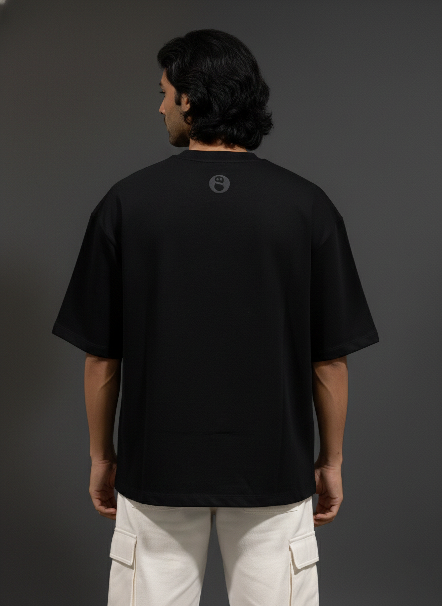 One of None Midnight Black Boxy Oversized Tee