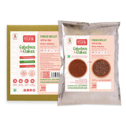 Nature’s Trunk product display of healthy organic foods – premium nutrition range, buy finger millet flakes online