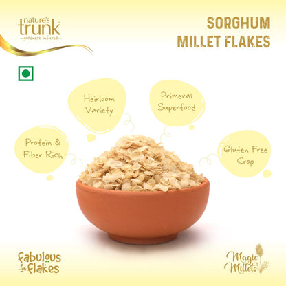 Nature’s Trunk Sorghum Millet Flakes 350g pack front healthy whole grain breakfast – sorghum millet flakes