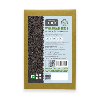 Nature’s Trunk 800g Vana Tulasi Seeds pack – bulk natural tulasi seeds for home or gardening