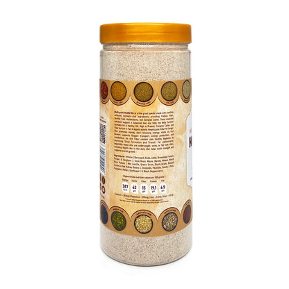 Multi grain healthy flours health mix with grains and seeds — nutrient-rich multi grain flours perfect for healthy cooking, breads, and energizing meals.