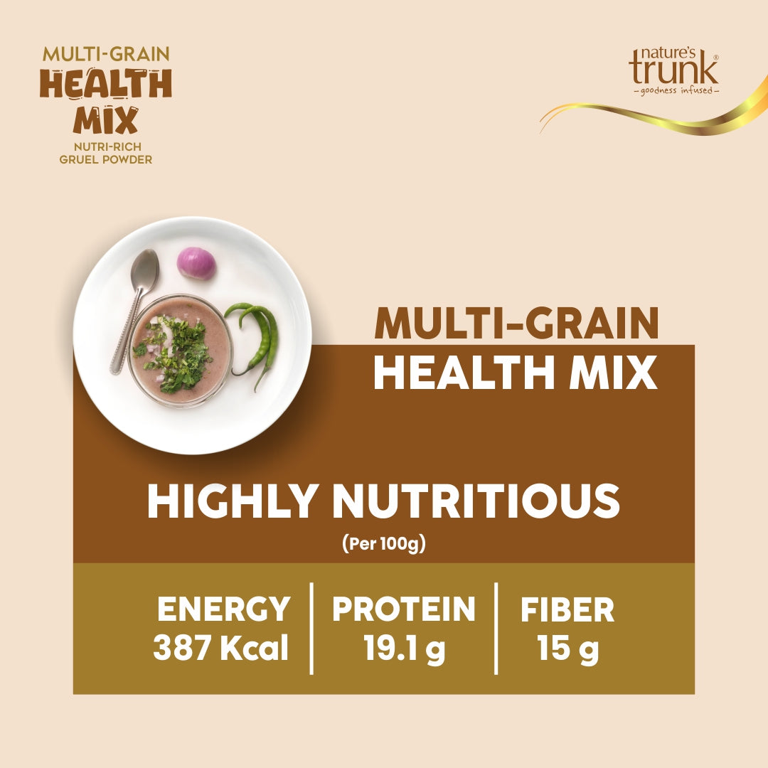 Multi grain healthy flours mix picture showing a wholesome blend of nutritious multi grain healthy flours for baking, cooking, and nourishing meals – ideal for balanced nutrition.