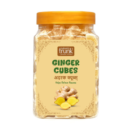 Premium ginger cubes pack spicy sweet candy snack, best ginger cubes online for immunity and digestion support