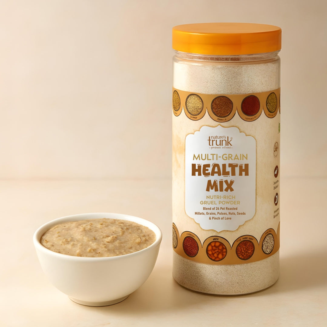 Premium multi grain healthy flours health mix with natural grains and seeds — nutritious multi grain healthy flours for wholesome meals and everyday wellness.