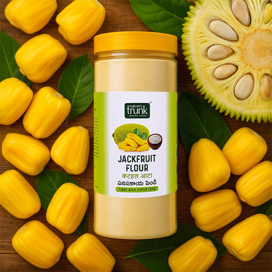Raw Jackfruit Flour made from fresh green jackfruit — nutritious, high-fiber flour ideal for healthy cooking. Buy raw jackfruit online for balanced daily meals.”