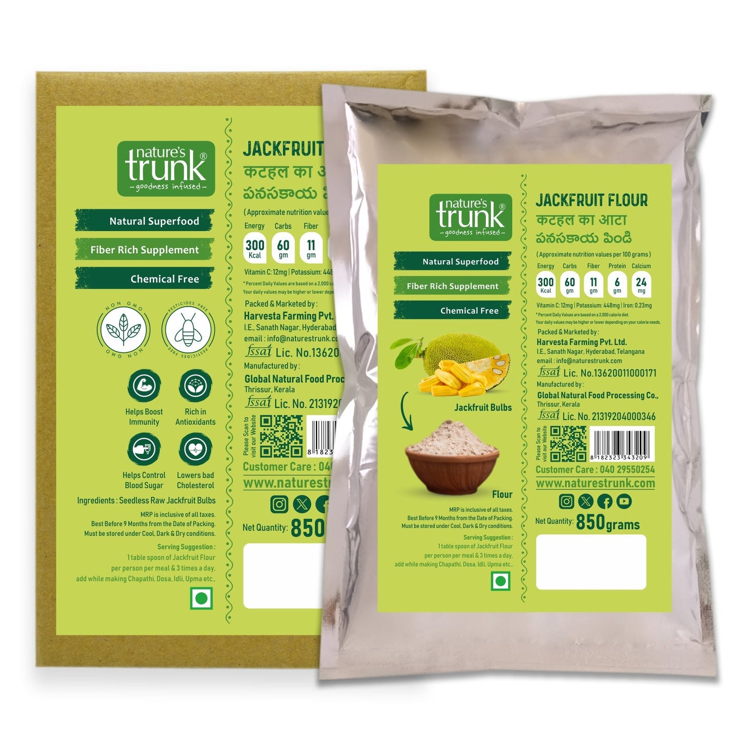 Raw Jackfruit Flour lifestyle image showcasing natural raw jackfruit flour used in everyday healthy cooking. Buy raw jackfruit online with confidence.