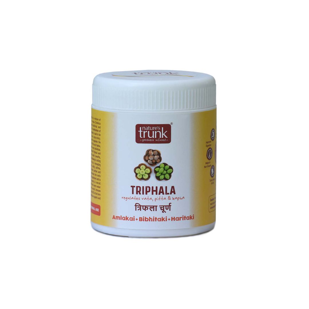 Riphala Powder 175 g pack by Nature’s Trunk — authentic riphala churn prepared using traditional Ayurvedic formulation for gut balance.