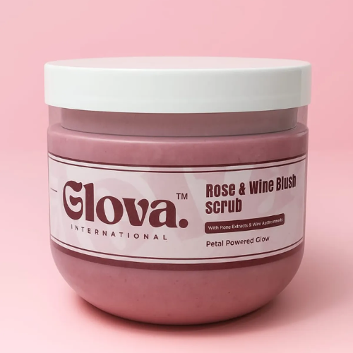 100% Natural Rose & Wine Blush Scrub | Revitalizing Exfoliating Scrub for Radiant and Glowing Skin