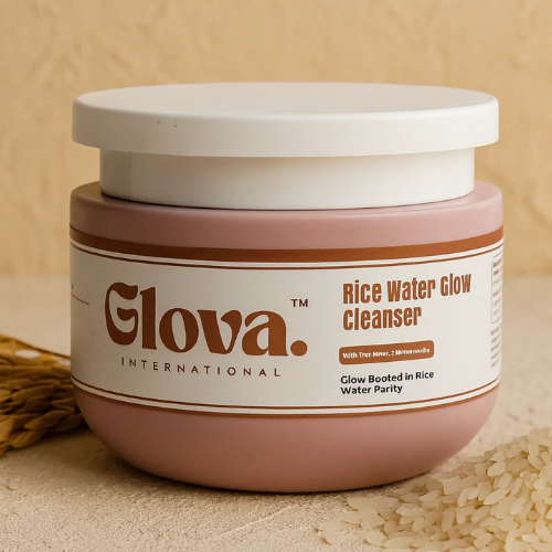 100% Natural Rice Water Glow Cleanser | Water Radiance-Boosting Gentle Glow Cleanser for All Skin Types