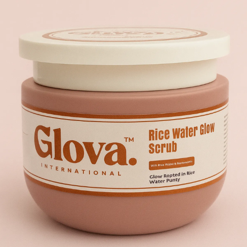 100% Natural Rice Water Glow Scrub | Glow & Nourish Rice Water Face Scrub