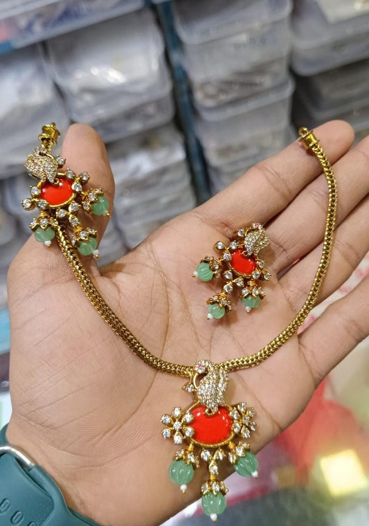 kante necklace with pagadam stone
