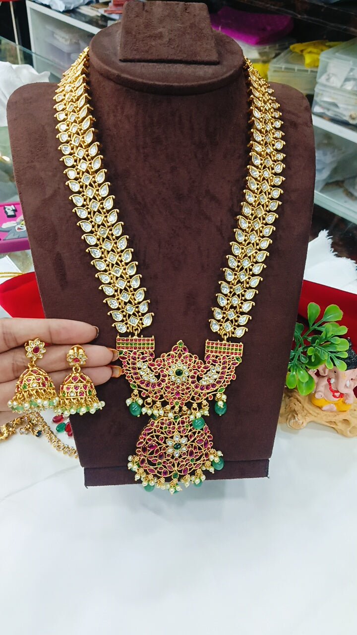 kundan designer haram long just 5900