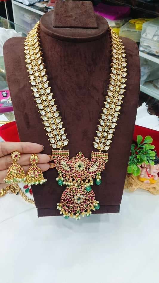 kundan designer haram long just 5900