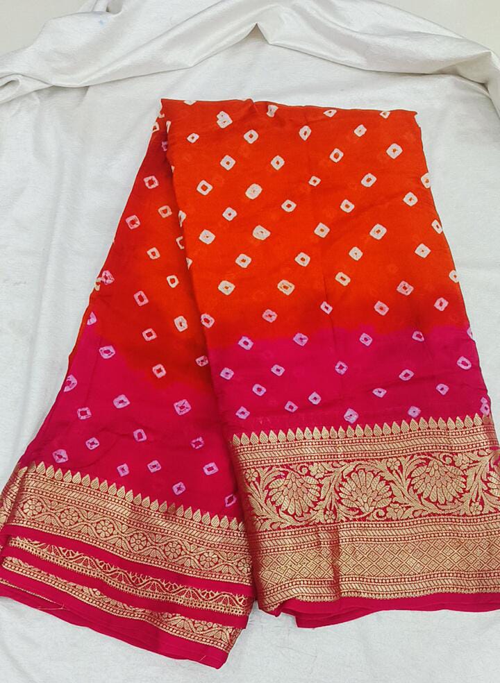 bandhani saree just 1499