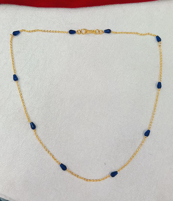 Manulu blue chain hand made just 450