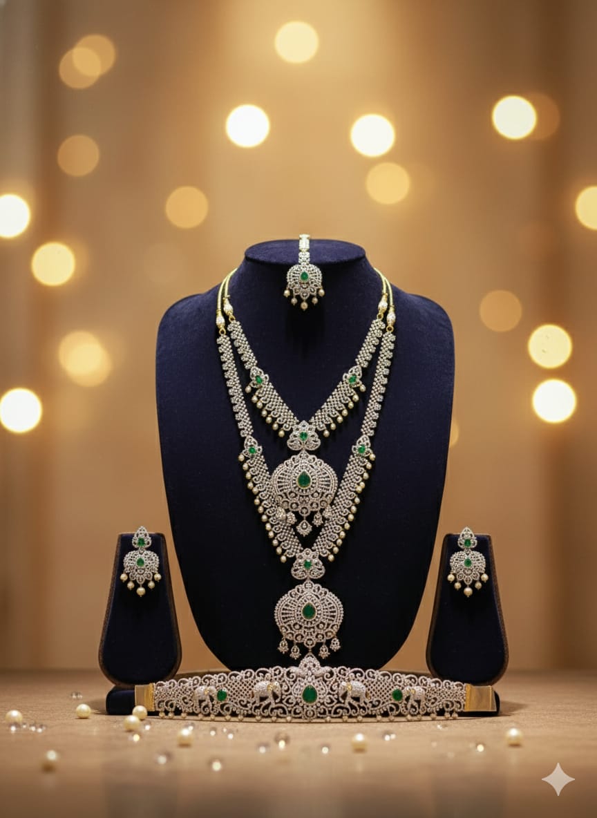 Discover premium bridal jewellery set at Offer price