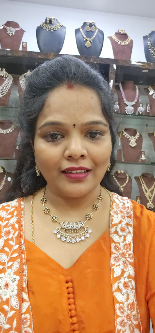 uncut diamond neck set just 1299