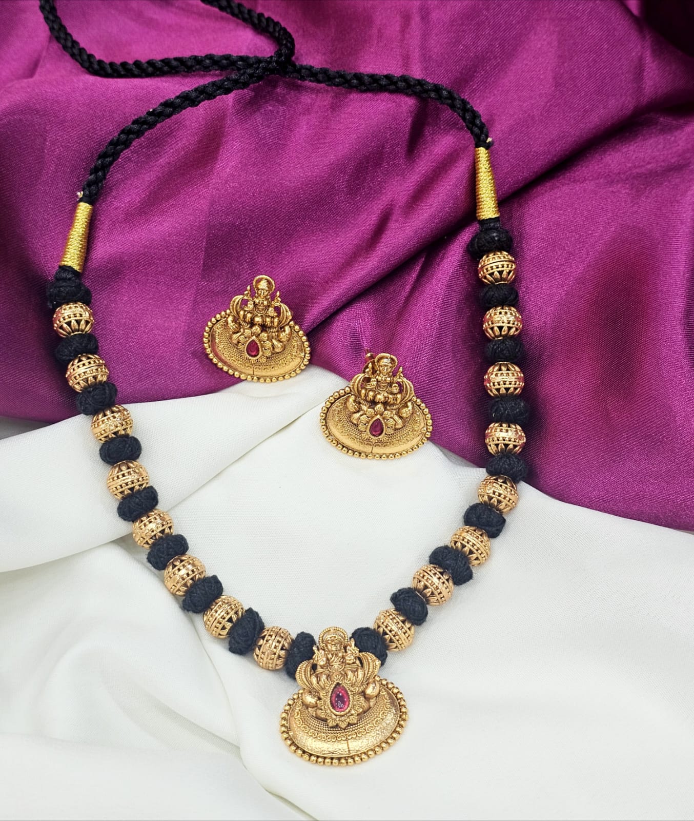 Black thread jewelry antique nakshi just 1399