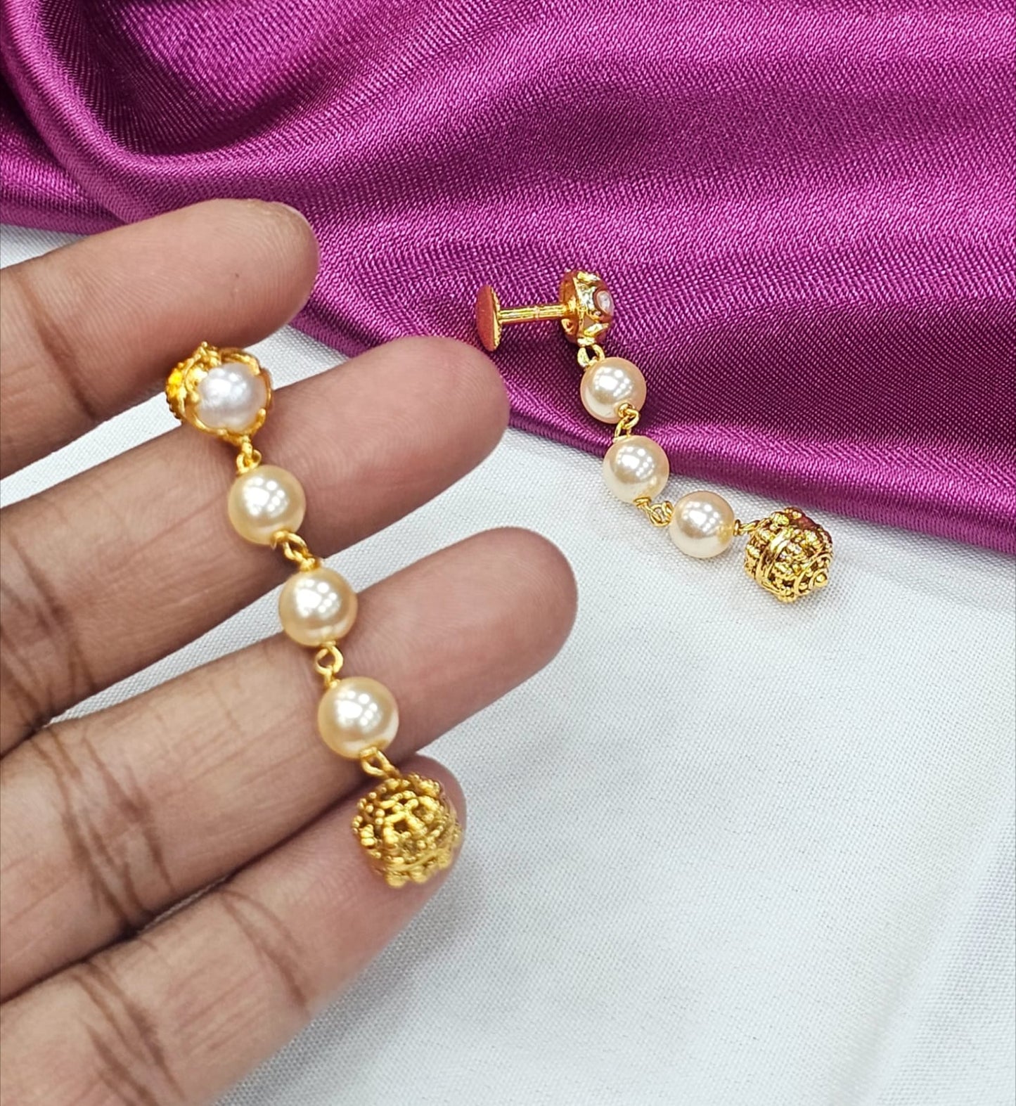 Swarovski  handmade hangings With nakshi ball micro polish just 350