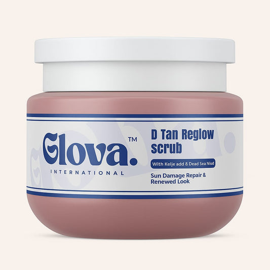 100% Natural Detan Reglow Scrub | Glova BrightGlow Tan Removal Scrub