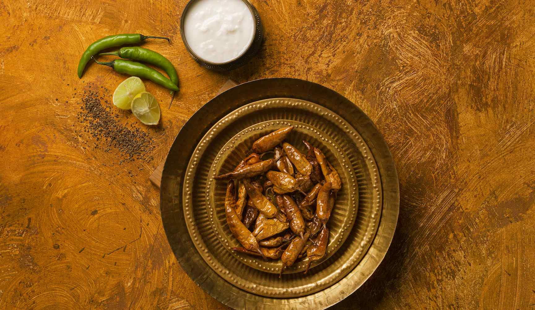 Curd Chillies | Sun-dried chillies marinated in curd