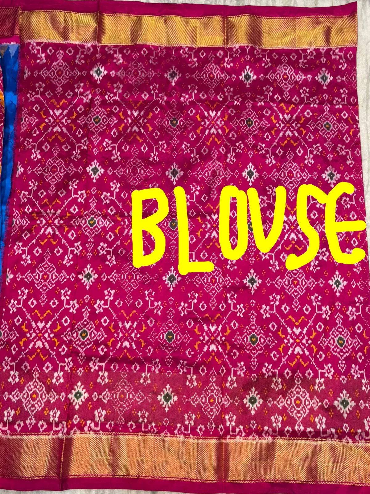 Pure Ikkat Silk Saree - Royal Blue & Magenta | Traditional Pochampally Handloom with Elephant & Bird Motifs | Festive Wedding Pattu Saree - pochampallysarees.com