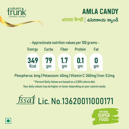 Amla candy rich in nutritional value, made from quality gooseberries. Buy amla candy online for daily immunity and wellness support