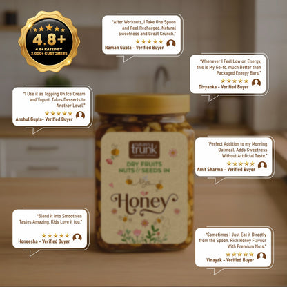 Dry Fruits, Nuts & Seeds in Honey