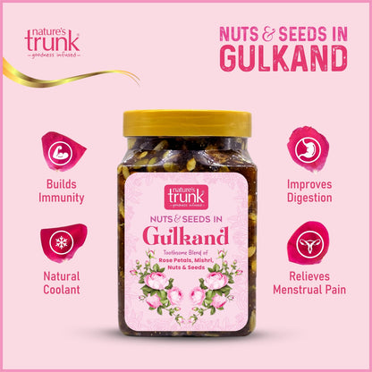 Nature’s Trunk Gulkand with Nuts and Seeds-Nutritional Value and Benefits 