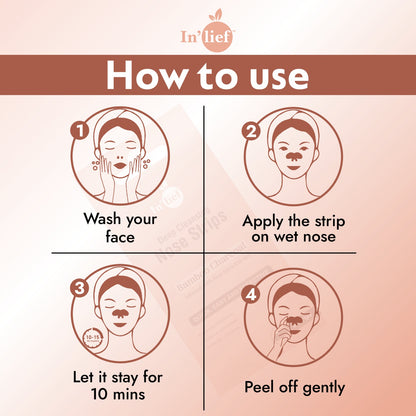 Deep Cleansing Nose Strips | Bamboo Charcoal | Blackhead & Whitehead Remover with Aloe Vera (Pack of 8)