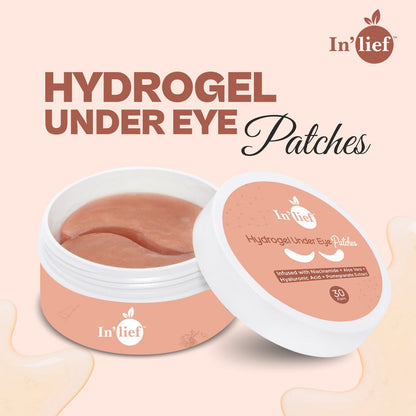 Hydrogel Under Eye Patch (30 Pairs) | Infused with Niacinamide, Aloe Vera, Hyaluronic Acid & Pomegranate Extract