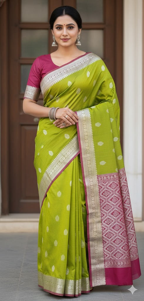 Madhavaram Pattu Saree design 5