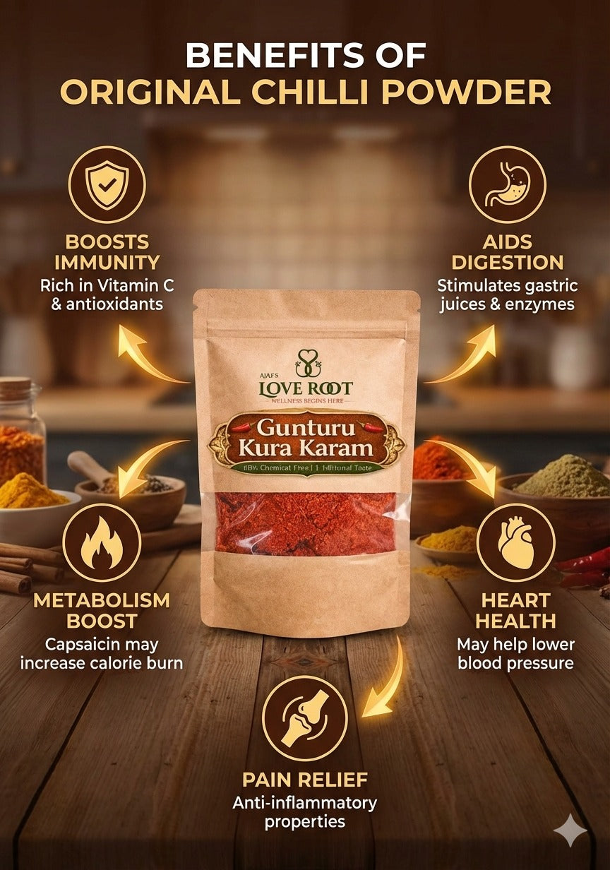 Original Gunturu Kura Karam 500gms