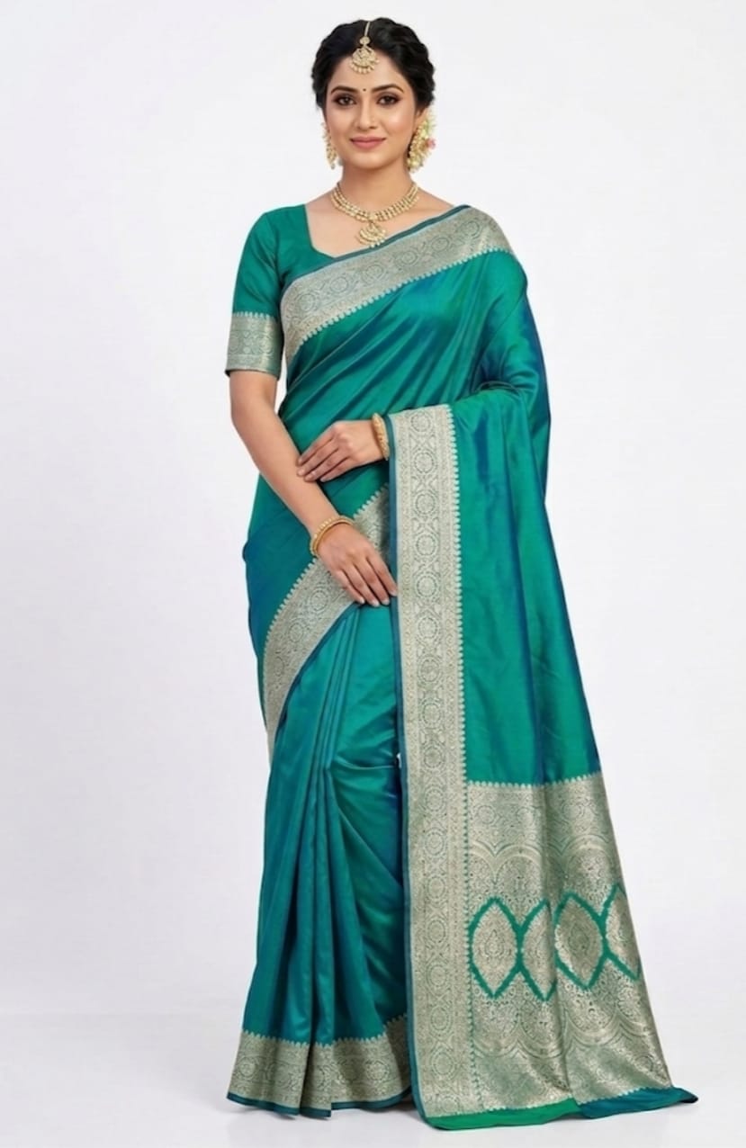 Fancy banarasi silk saree