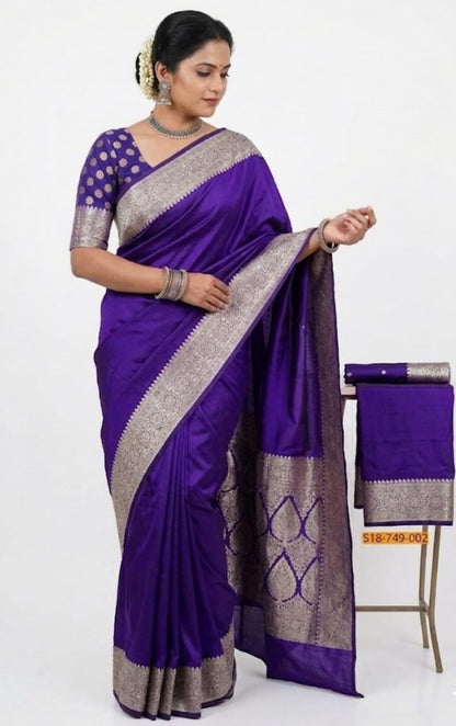 Fancy banarasi silk saree