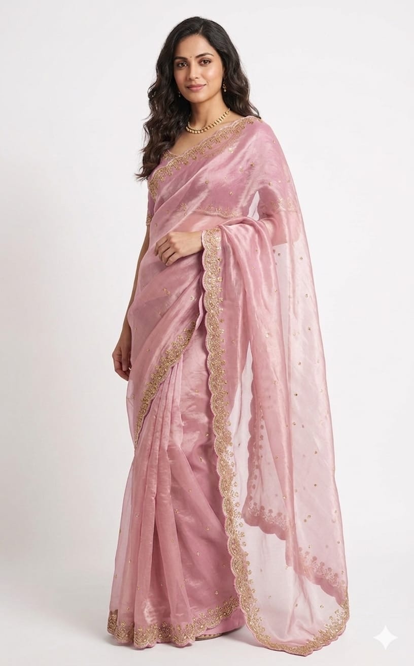 soft&silky shimmer satin sarees