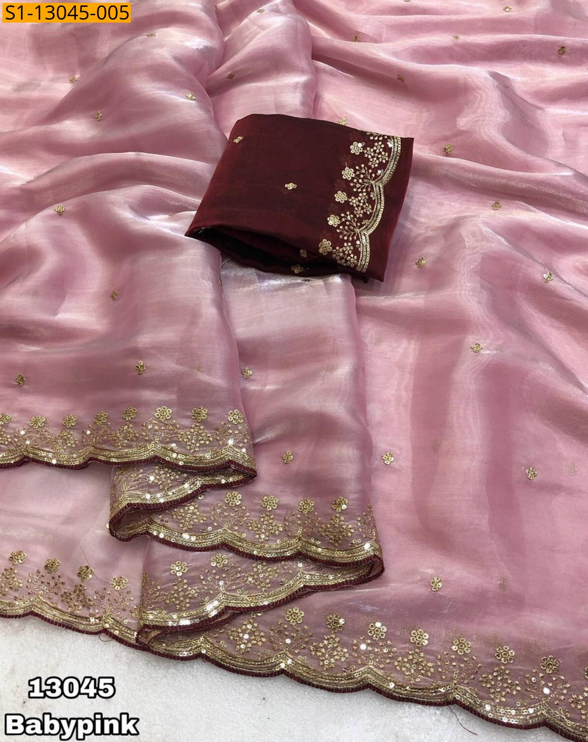 soft&silky shimmer satin sarees